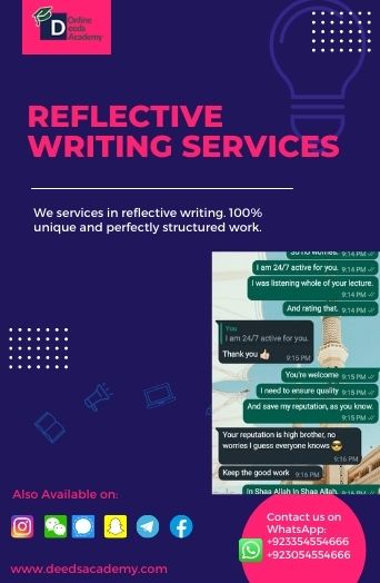 Reflective writing services