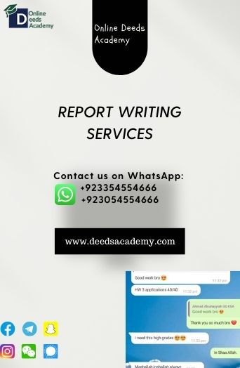 Report writing services