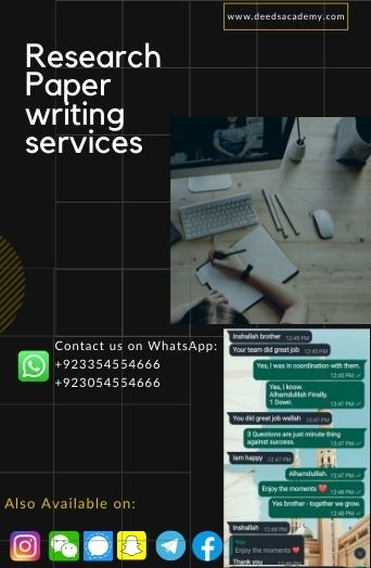 Research paper writing services